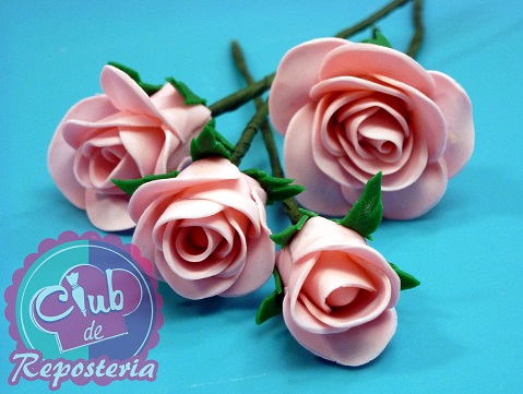 Rosas de Azúcar con Cortador de Flor por Rosa Quintero
